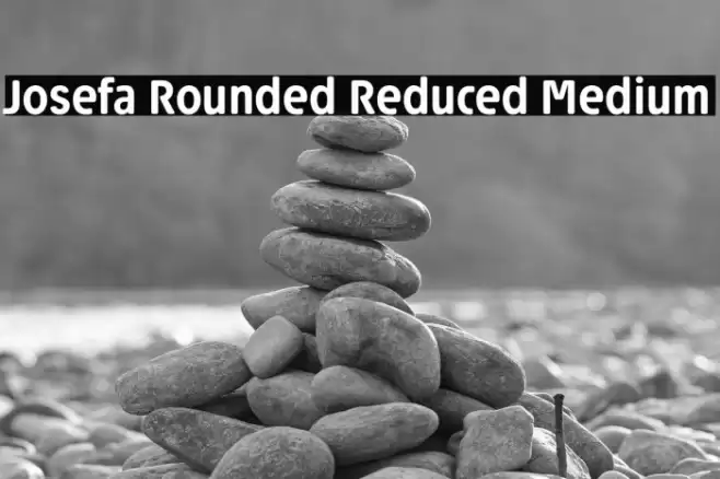 Josefa Rounded Reduced Medium Font examples