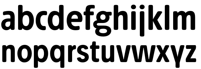 Josefa Rounded Reduced Medium Font LOWERCASE