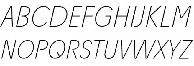 Josefa Rounded Reduced Thin Italic Font OTHER CHARS