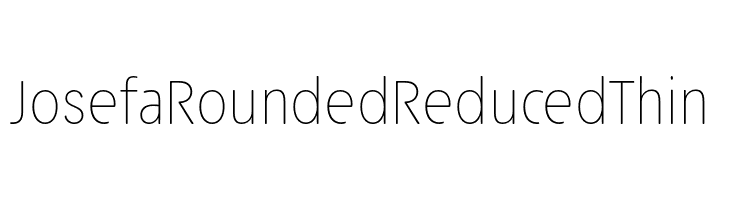Josefa Rounded Reduced Thin  Free Fonts Download