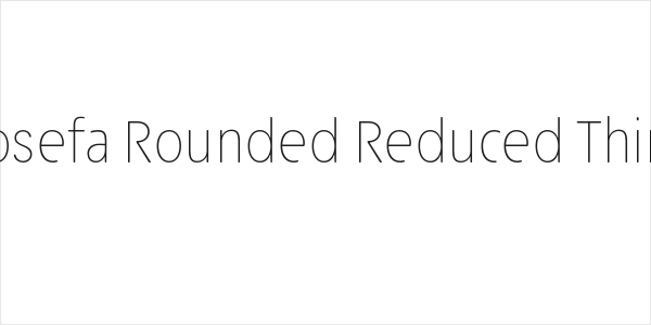 Josefa Rounded Reduced Thin Logo