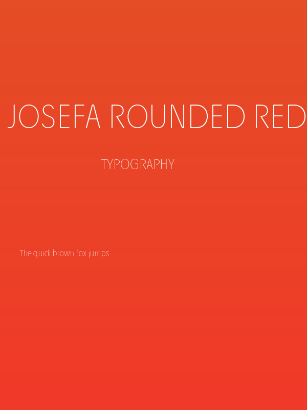 Josefa Rounded Reduced Thin Poster