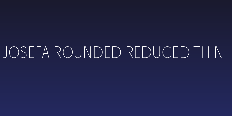 Josefa Rounded Reduced Thin Social Header