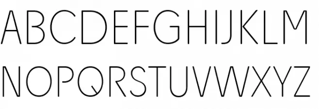 Josefa Rounded Reduced Thin Schriftart Groß