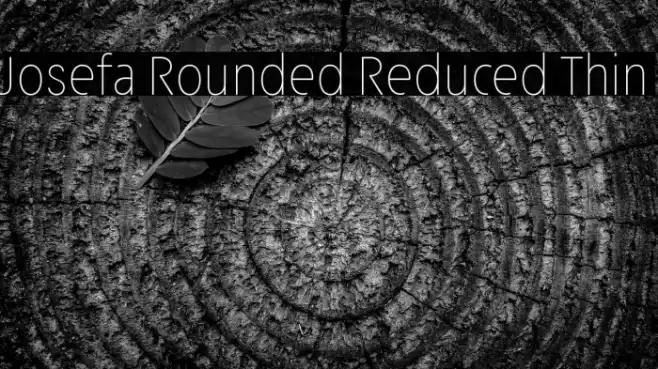 Josefa Rounded Reduced Thin Font examples