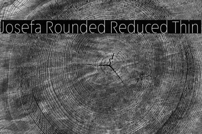 Josefa Rounded Reduced Thin Font examples