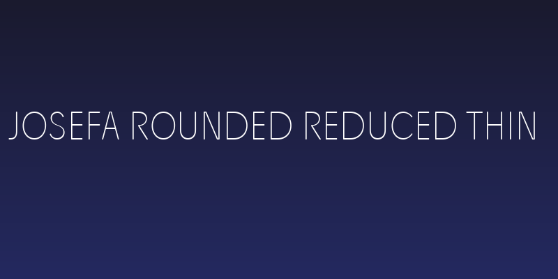 Josefa Rounded Reduced Thin Social Header