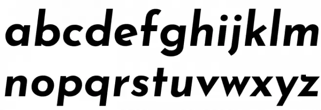 Josefin Sans Bold Italic फ़ॉन्ट लोअरकेस