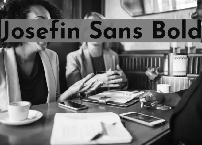 Josefin Sans Bold Font examples