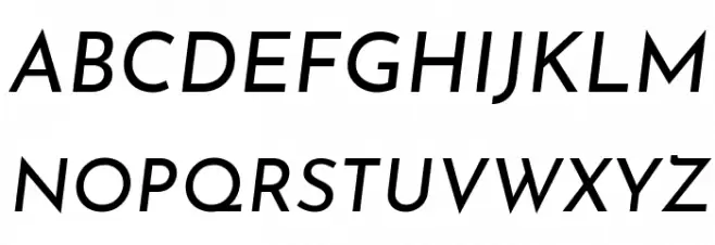 Josefin Sans Italic  