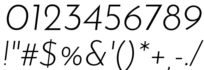 Josefin Sans Light Italic Font OTHER CHARS
