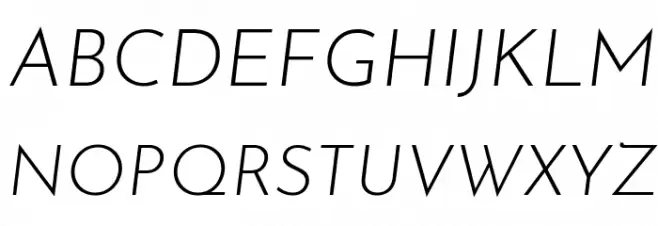 Josefin Sans Light Italic Fuentes MAYÚSCULAS