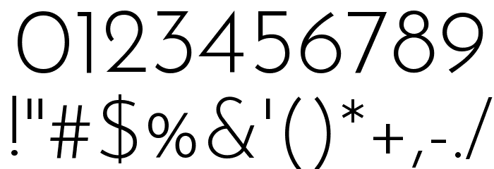 Josefin Sans Light Font OTHER CHARS