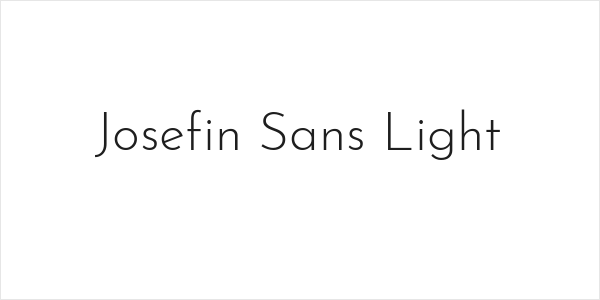 Josefin Sans Light Logo