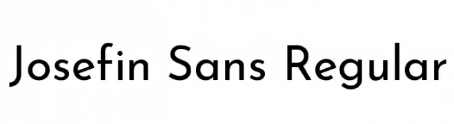 Josefin Sans Regular 