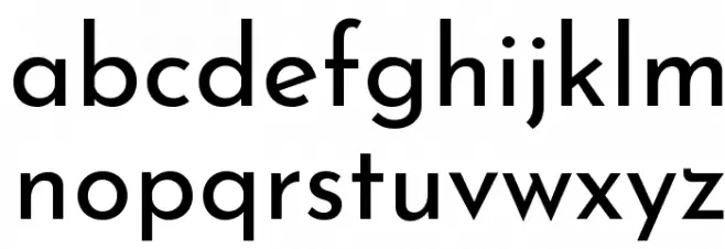 Josefin Sans Regular Caratteri MINUSCOLO