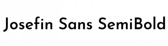 Josefin Sans SemiBold 