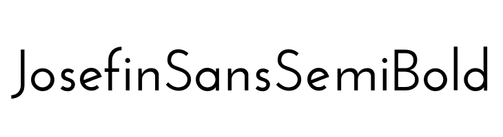 Josefin Sans SemiBold  font caratteri gratis
