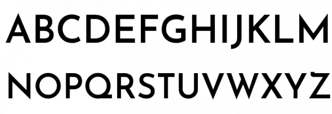 Josefin Sans SemiBold フォント 大文字