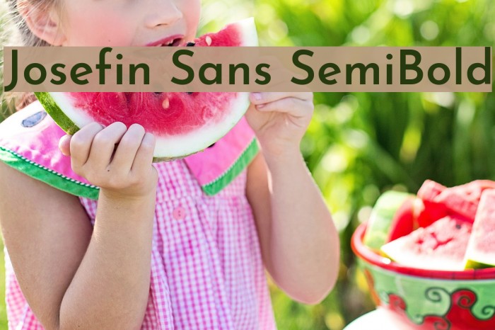 Josefin Sans SemiBold Font examples