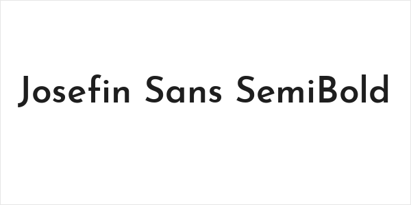 Josefin Sans SemiBold Logo