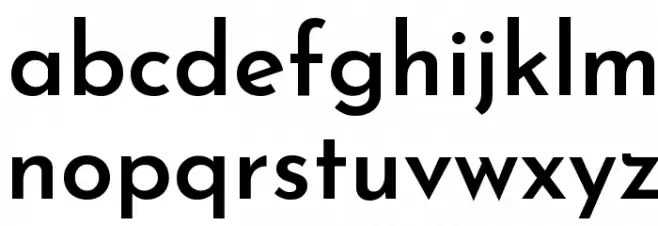 Josefin Sans SemiBold Шрифта строчной