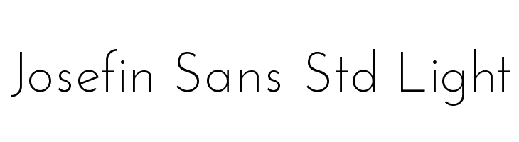Josefin Sans Std Light Font