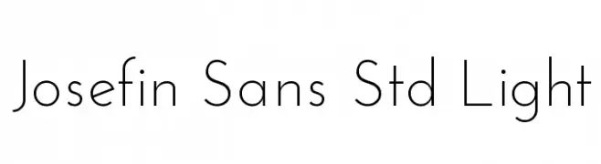 Josefin Sans Std Light  免费字体下载