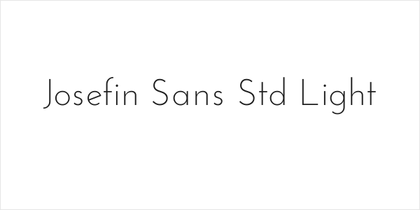 Josefin Sans Std Light Logo