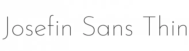 Josefin Sans Thin 