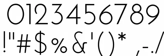 Josefin Sans Font OTHER CHARS