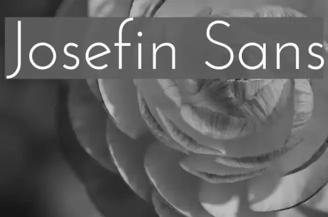 Josefin Sans Font examples