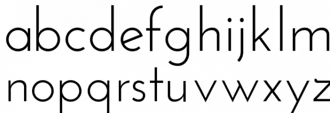 Josefin Sans Fuentes MINÚSCULAS