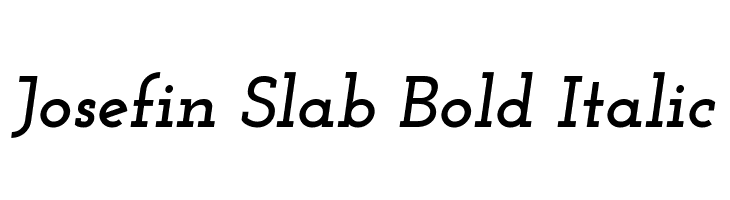 Josefin Slab Bold Italic  font caratteri gratis