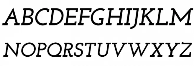 Josefin Slab Bold Italic خط أحرف كبيرة