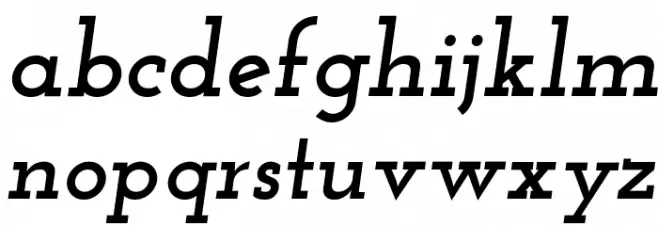 Josefin Slab Bold Italic Caratteri MINUSCOLO
