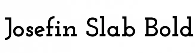 Josefin Slab Bold  नि: शुल्क फ़ॉन्ट्स डाउनलोड