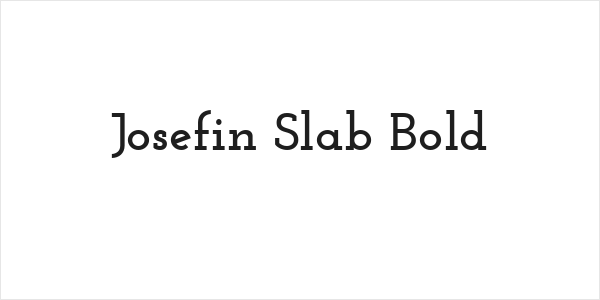 Josefin Slab Bold Logo