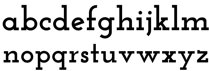 Josefin Slab Bold Font LOWERCASE