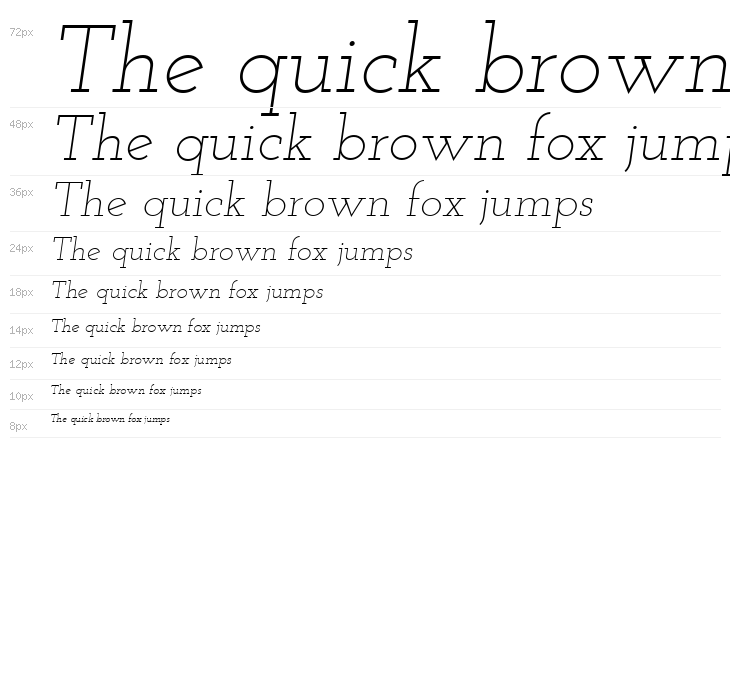 Josefin Slab Light Italic Waterfall