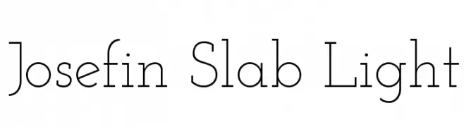 Josefin Slab Light  नि: शुल्क फ़ॉन्ट्स डाउनलोड