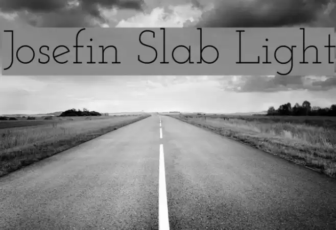 Josefin Slab Light Fonte examples
