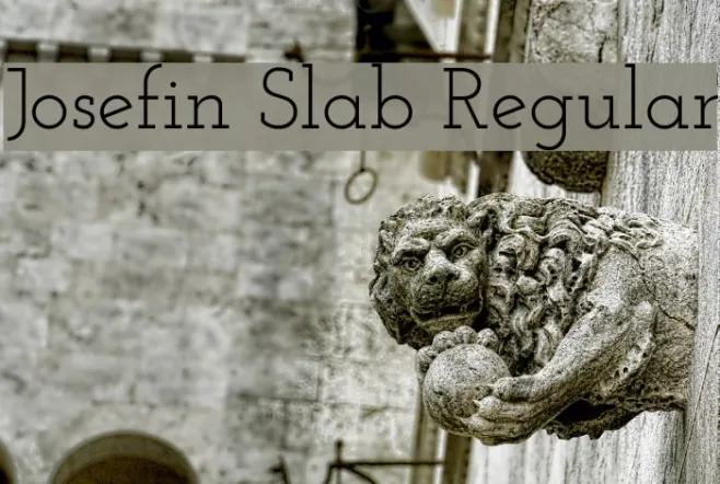 Josefin Slab Regular Example 2