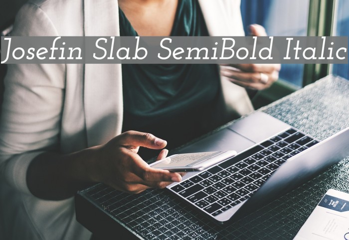 Josefin Slab SemiBold Italic Font examples