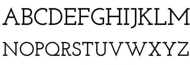 Josefin Slab SemiBold Fonte MAIÚSCULAS