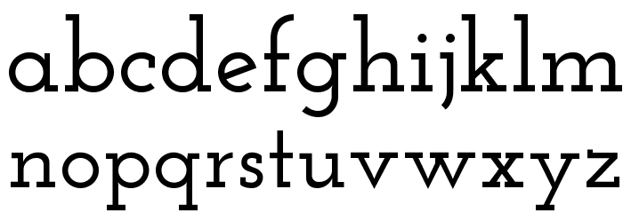 Josefin Slab SemiBold Font LOWERCASE