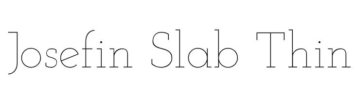 Josefin Slab Thin Font