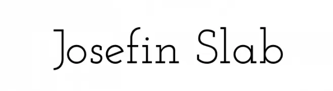 Josefin Slab  नि: शुल्क फ़ॉन्ट्स डाउनलोड