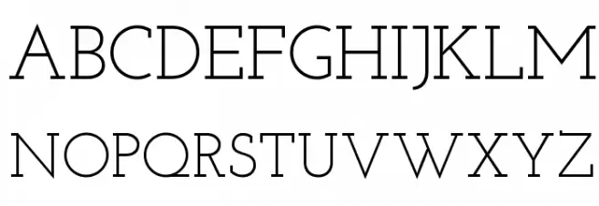 Josefin Slab Шрифта ВЕРХНИЙ