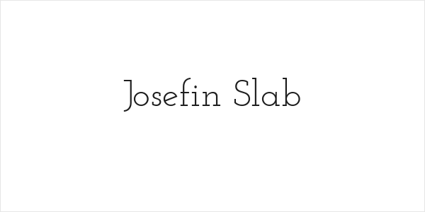 Josefin Slab Logo